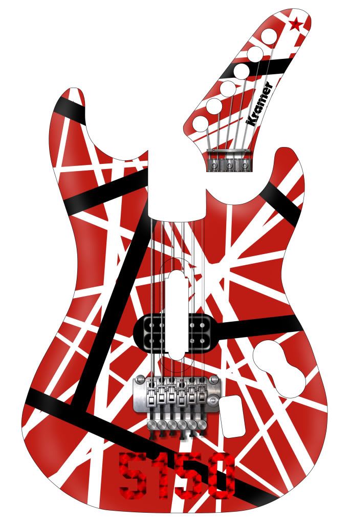 EVH 5150 Kramer Photo by customguitarskins Photobucket