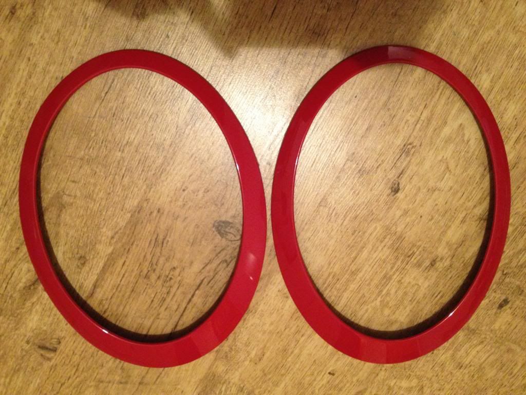 Colour coded headlight rings