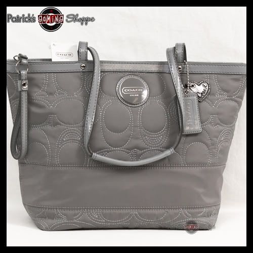 coach signature nylon tote