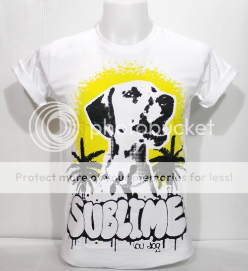 Sublime Lou Dog T Shirt Dub Reggae Ska Punk Funk Rock  