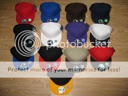 Blank Flat Bill Snapback Hat Cap All Colors  
