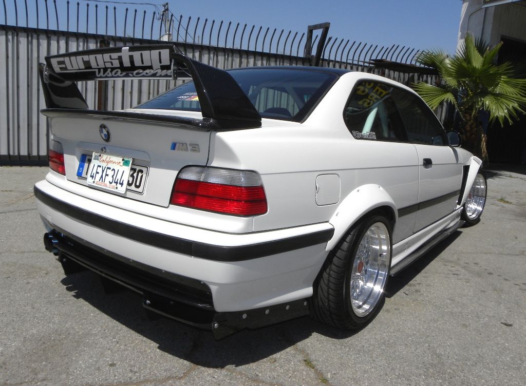 BMW E36 GT Low Rise Adjustable Rear Wing Spoiler! 